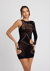 THE RENATA LACE MINI DRESS