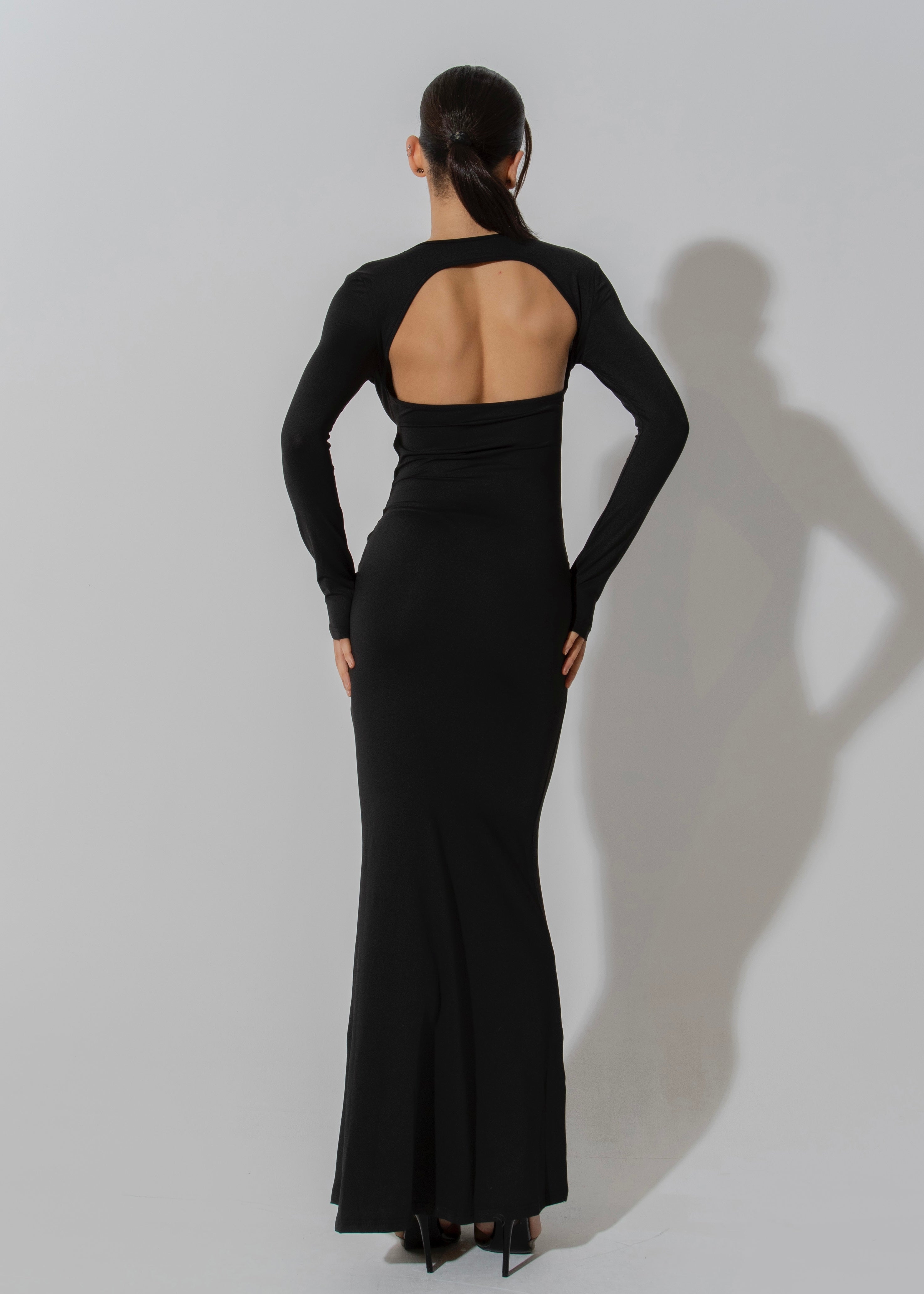 ZARELA BLACK MAXI DRESS