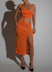 ABI - Orange Maxi Dress