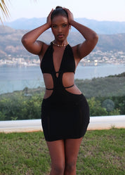 ARABELLA - Black Mini Dress