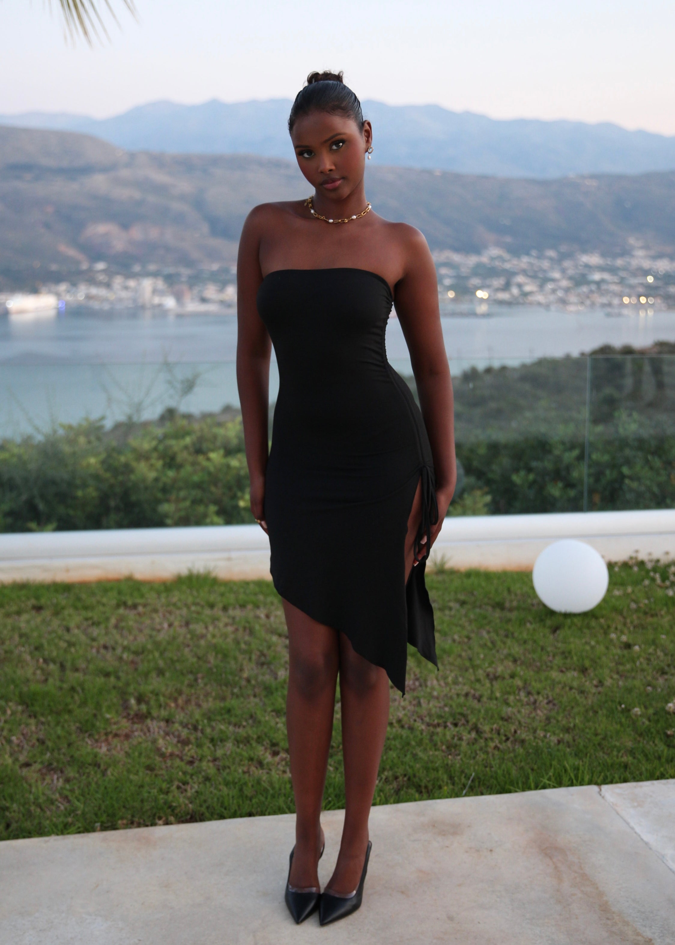 AMELIA - Black Mini Dress