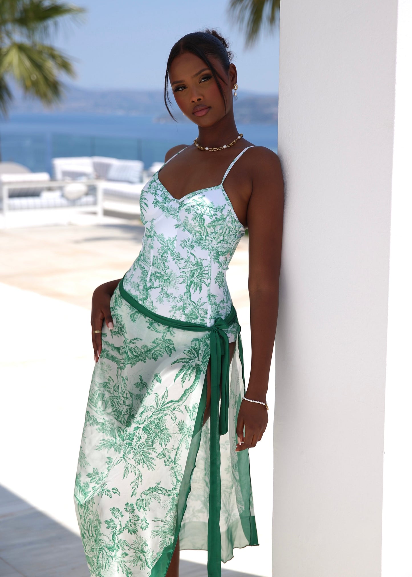 ASHLYN - Green Swimsuit Set