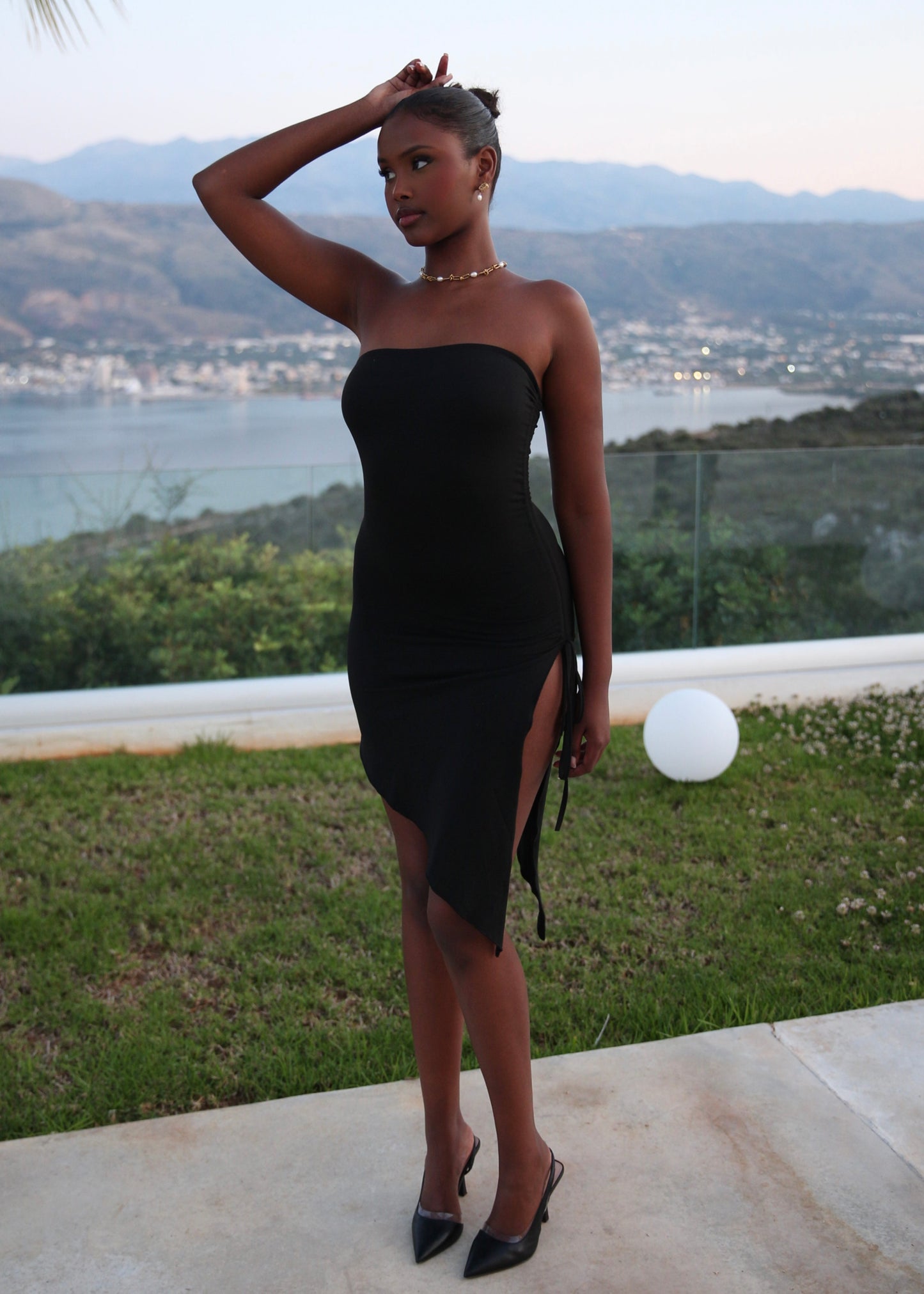 AMELIA - Black Mini Dress