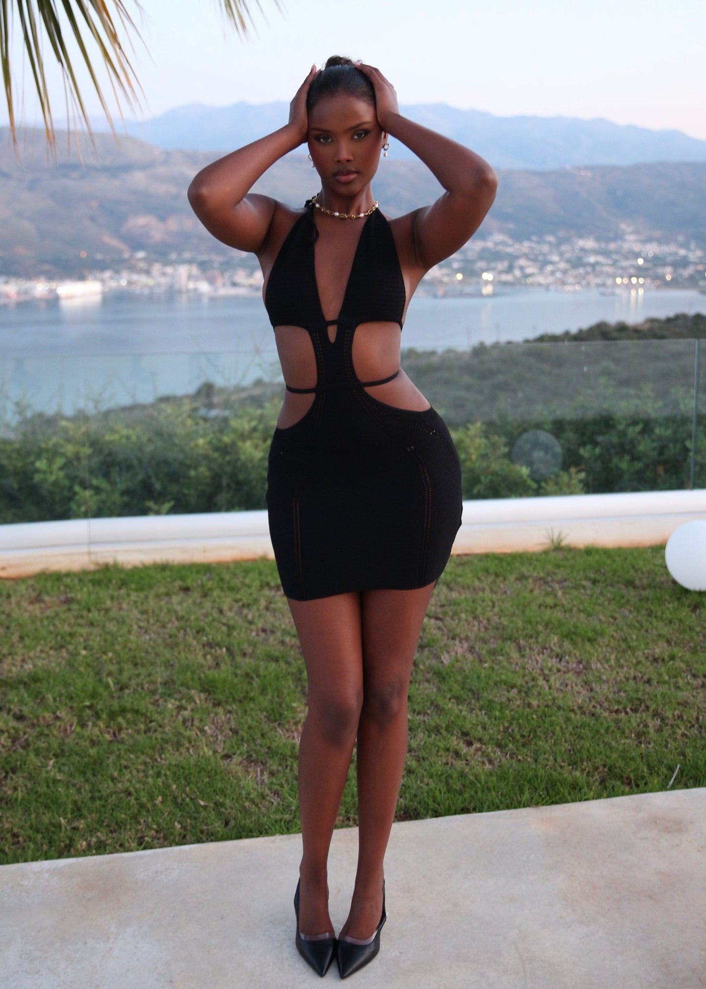 ARABELLA - Black Mini Dress