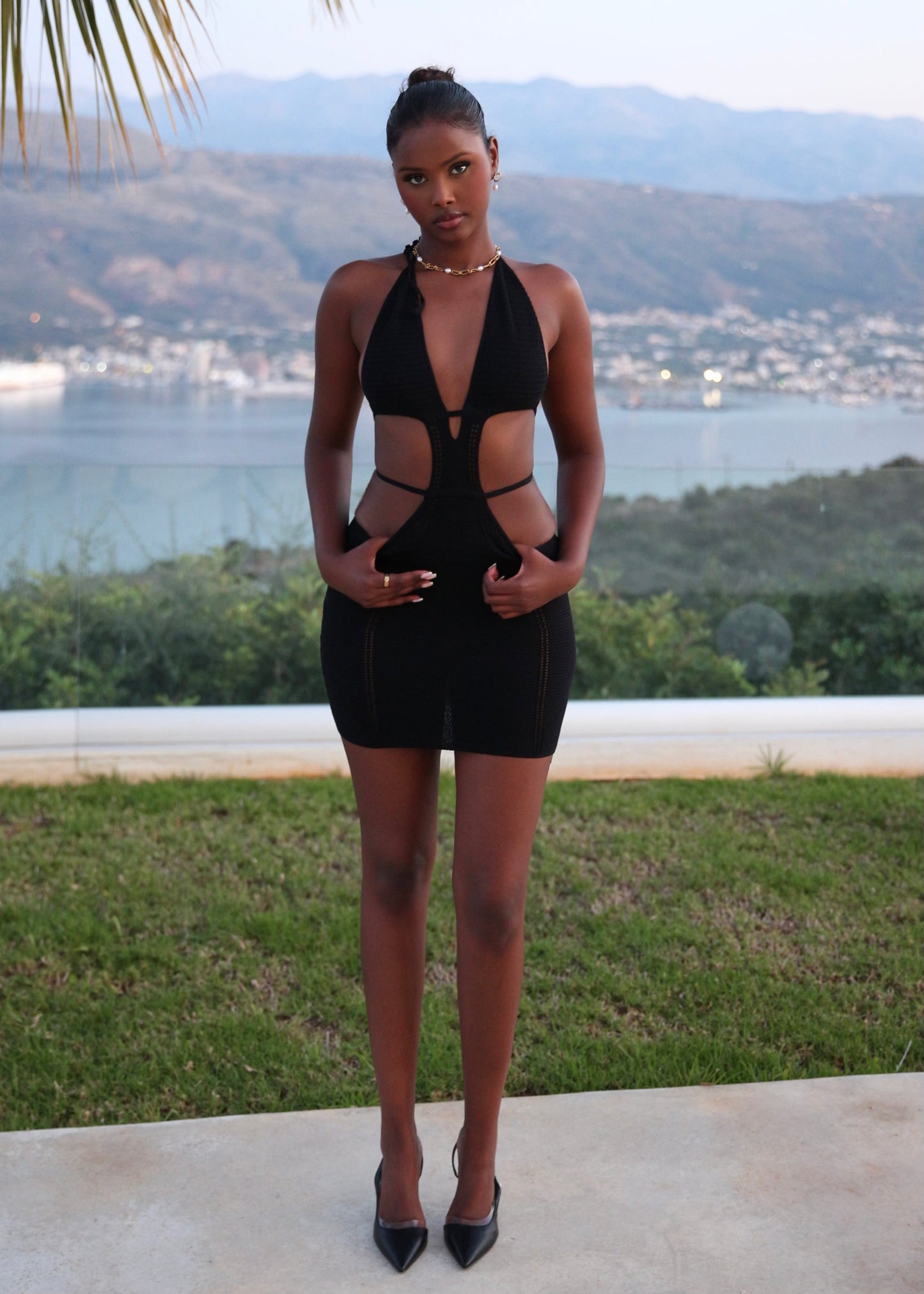 ARABELLA - Black Mini Dress