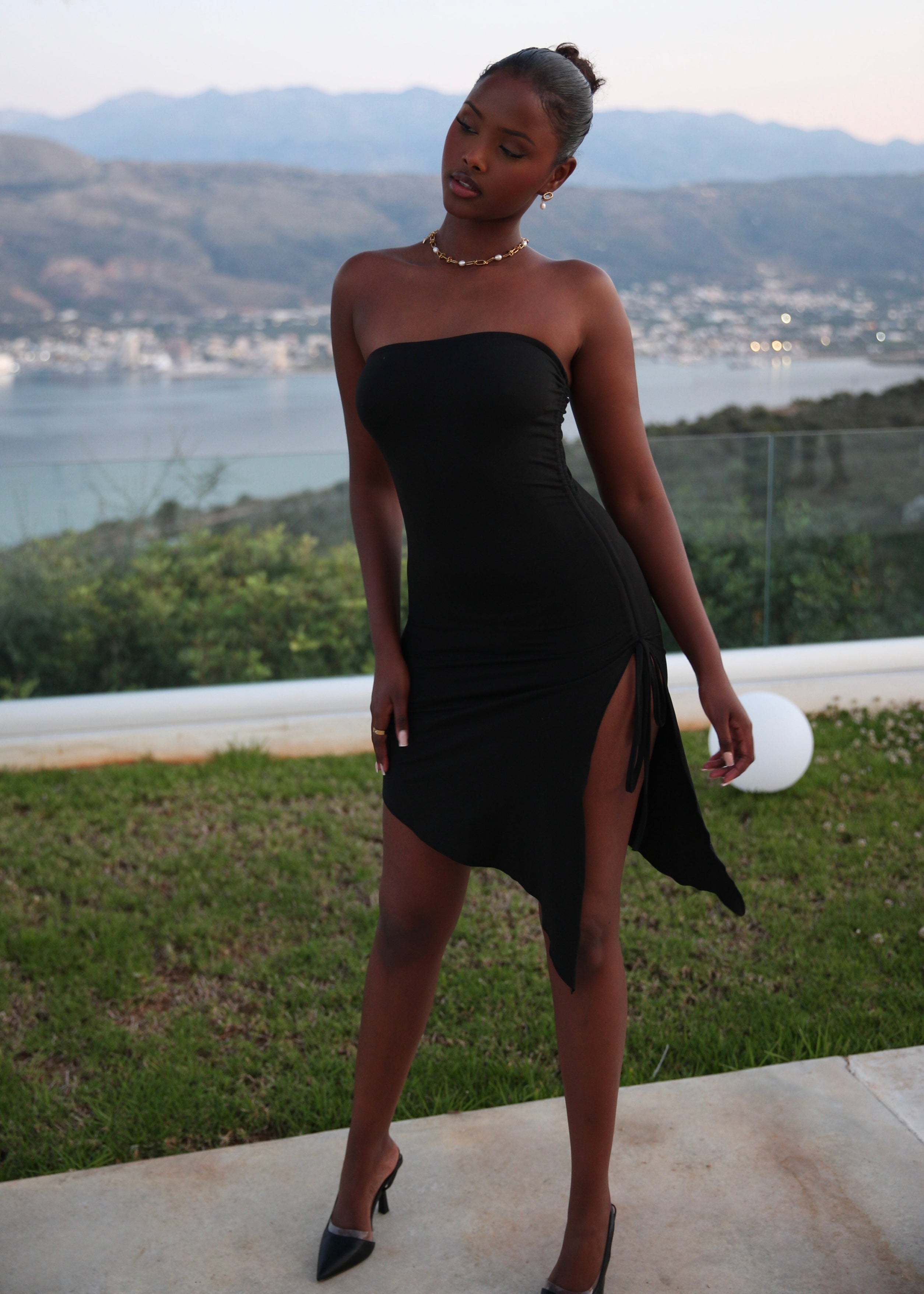AMELIA - Black Mini Dress