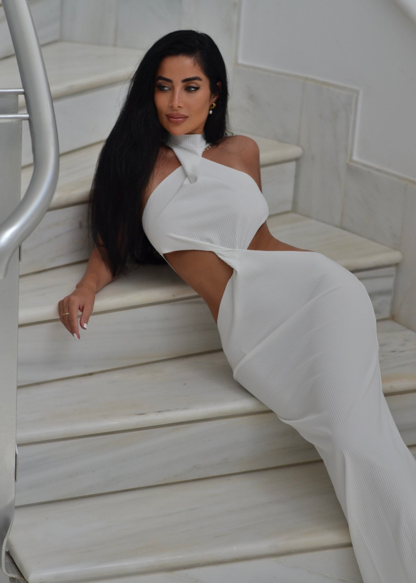 ODETTA - White Maxi Dress