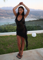 GRETA - Black Midi Dress