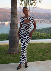 ALBA - Zebra Maxi Dress