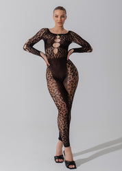 CERI - Black Long Sleeve Jumpsuit