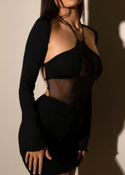 AUTUMN - Black Bodycon Dress - SALE
