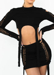 CAMI - Black Cut Out Two Piece