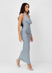 MARIELLA - Silver Maxi Dress