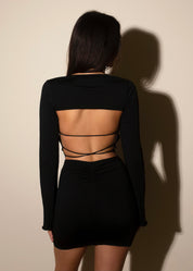 AUTUMN - Black Bodycon Dress - SALE