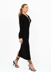 ANGEL - Black Maxi Dress