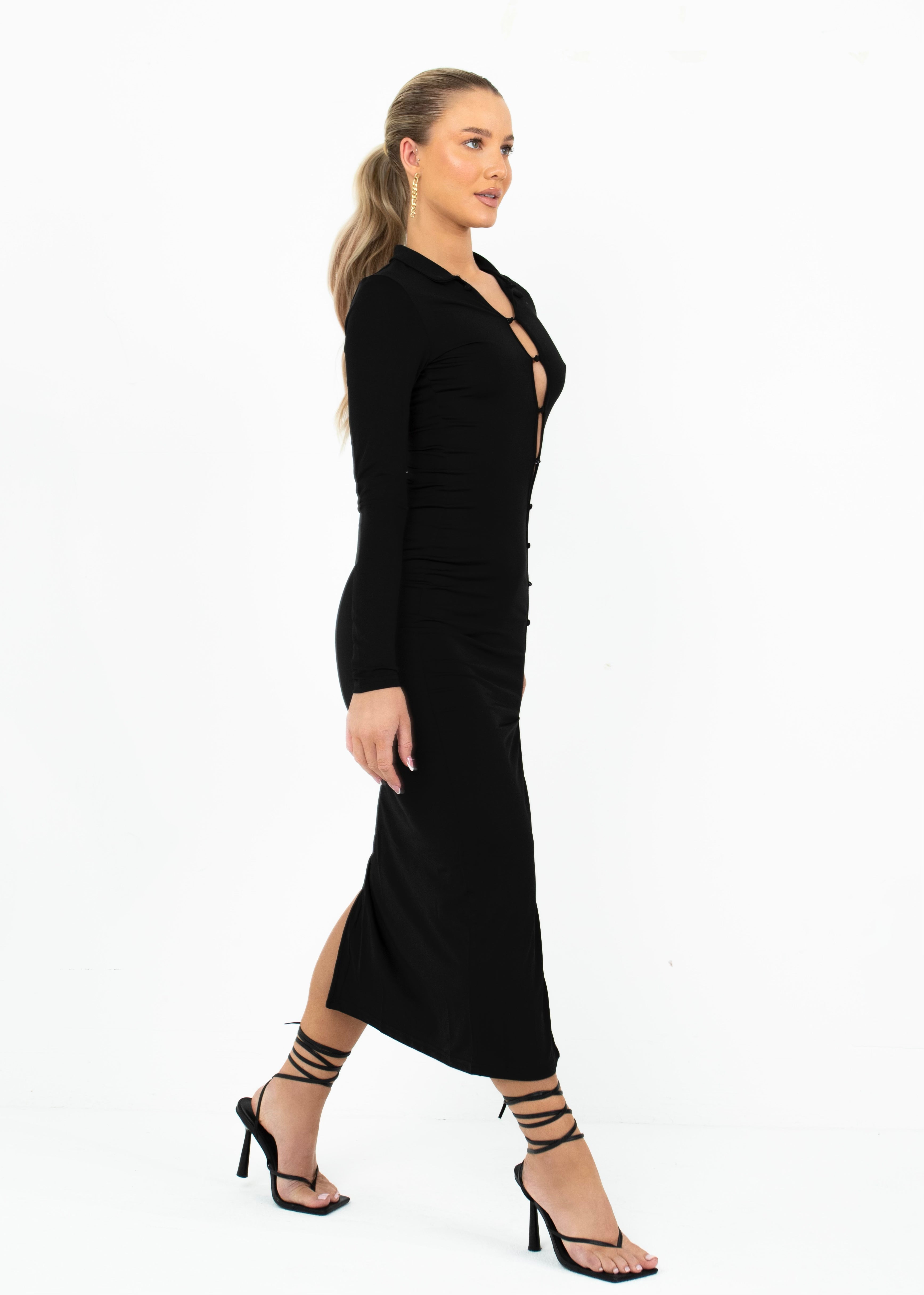 ANGEL - Black Maxi Dress