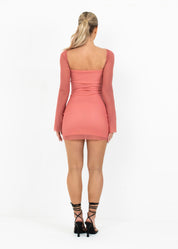 CATERINA - Pink Bodycon Mini Dress - SALE