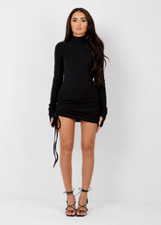 ASRA - Black Bodycon Mini Dress