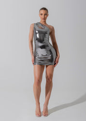 EMMA - Silver Mini Dress