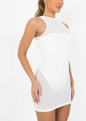 IMOGEN - White Mesh Dress