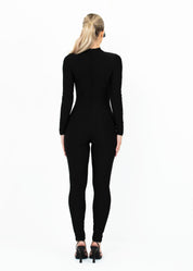 GRACE - Black Jumpsuit Long Sleeves
