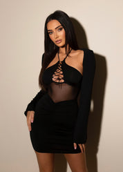 AUTUMN - Black Bodycon Dress - SALE
