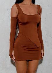 KAI - Brown Two Piece Mini Dress