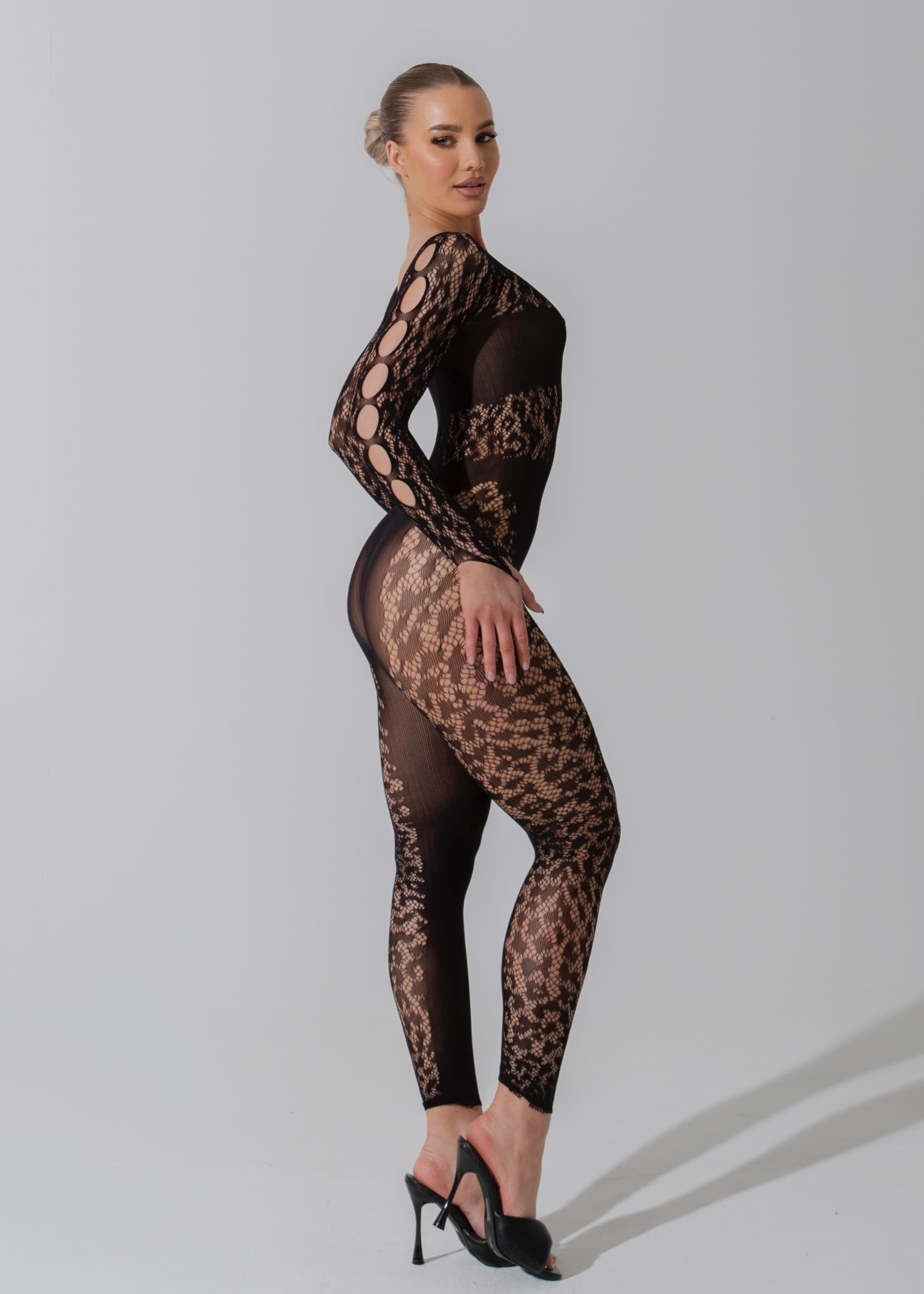 CERI - Black Long Sleeve Jumpsuit