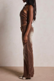 THE BROWN LOW RISE JEANS