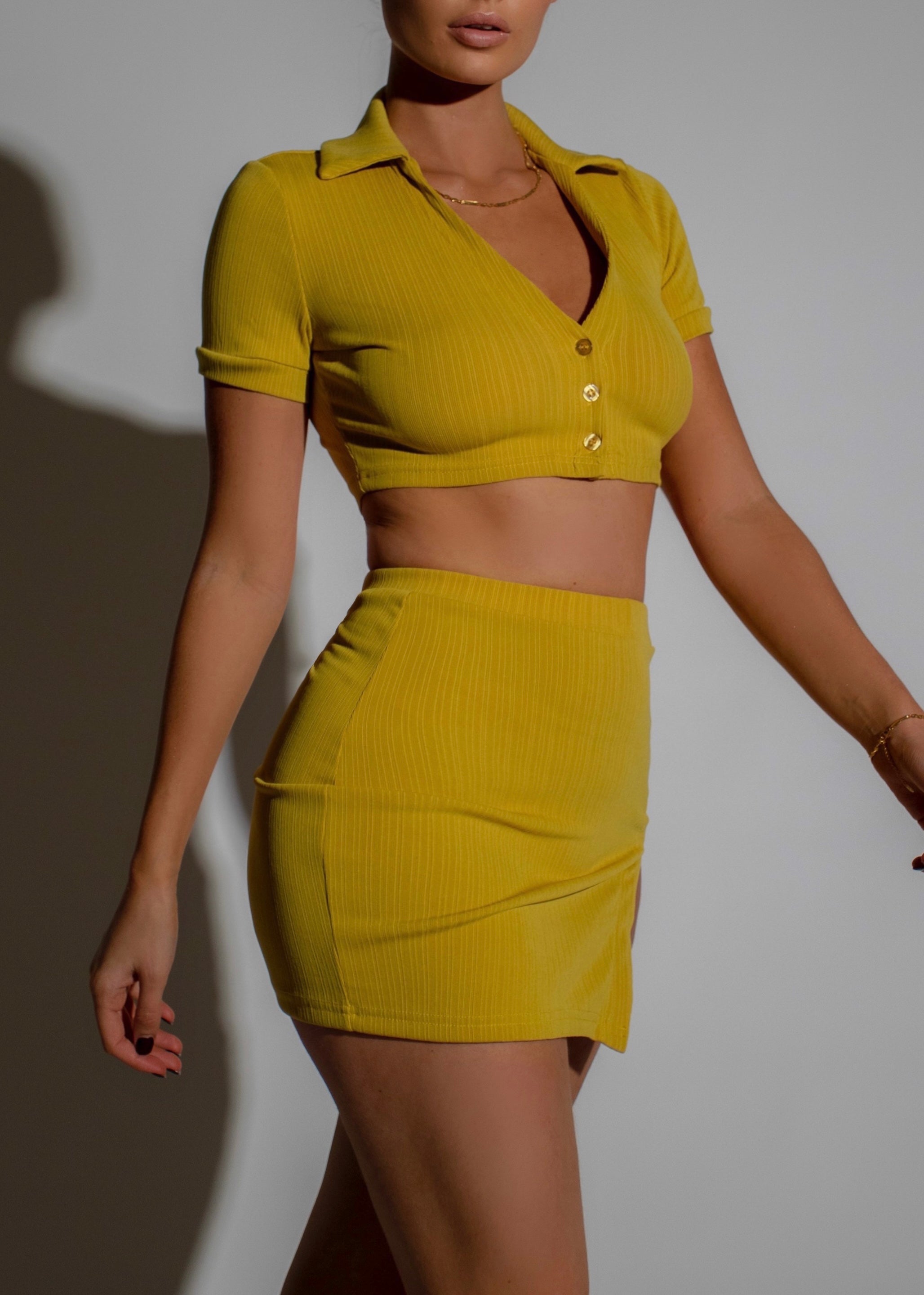 CARLY - Yellow Two Piece