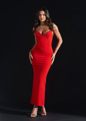 THE SARA MAXI DRESS RED