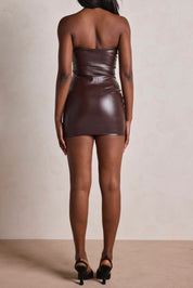 THE KIKI BROWN LATEX DRESS