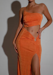 ABI - Orange Maxi Dress