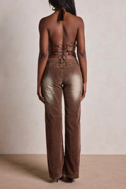 THE FAUX LEATHER TOP
