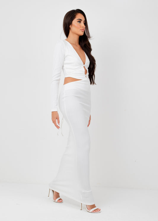 CHANTELLA - White Maxi Dress