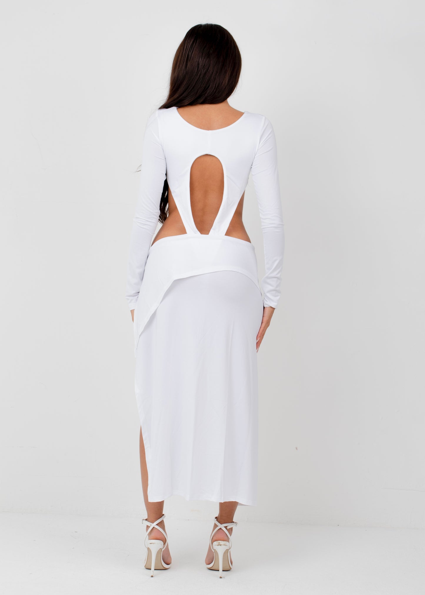 CLARA - White Crop Top & Mini Skirt