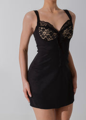 ESTHER - Black Floaty Mini Dress