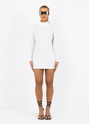 OLIVIA - White Bodycon Mini Dress