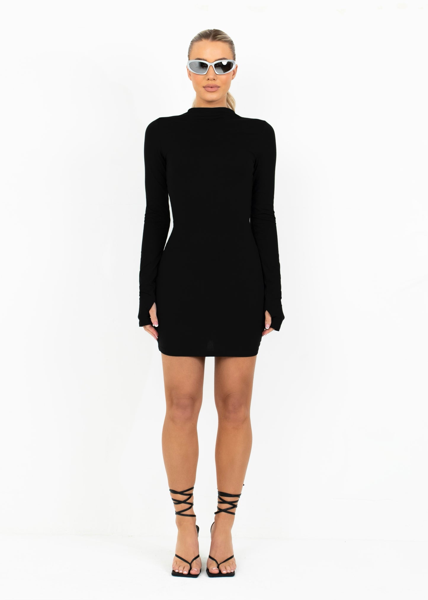 LEIA - Black Bodycon Mini Dress
