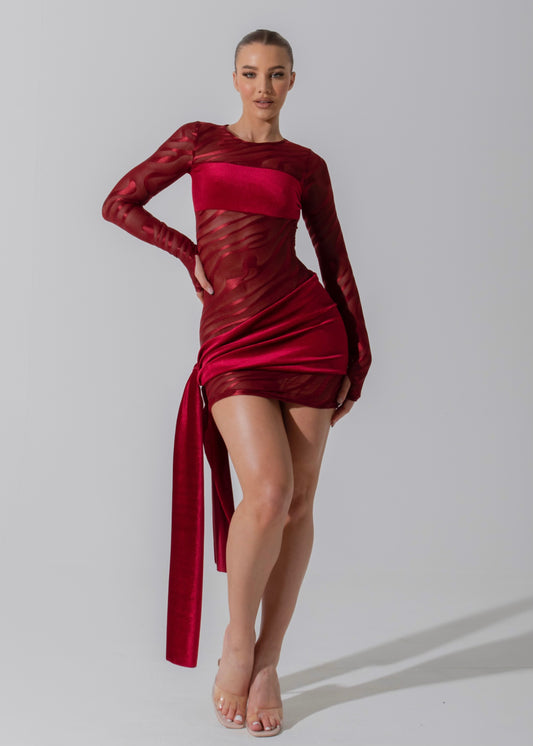 ERINA - Red Mini Dress