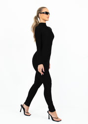 GRACE - Black Jumpsuit Long Sleeves